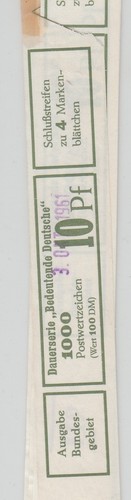 Banderole rollenmarken und - banderole,