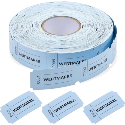 Wertmarken rolle 1000 - wertmarken, blau