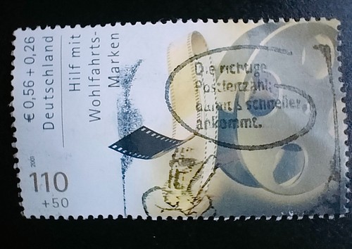 Briefmarke filmrolle - briefmarke,