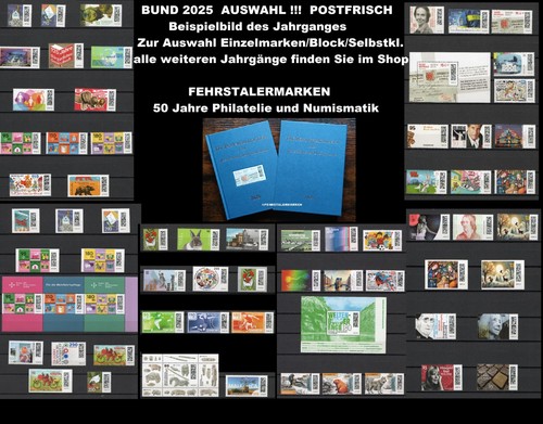 Bund 2025 briefmarken - 2025, auswahl
