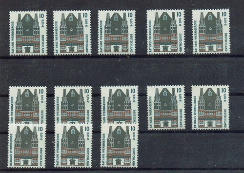 Dauerserie bund 10pfg - bund, 10pfg/0,05c