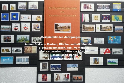 Bund 2002 briefmarken - bund,