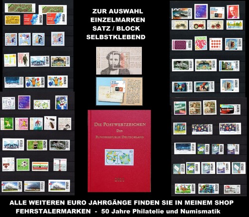 Bund 2021 briefmarken - bund, auswahl
