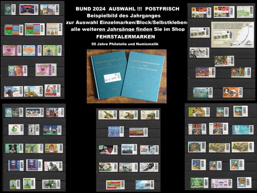 Bund 2024 briefmarken auswahl - bund,