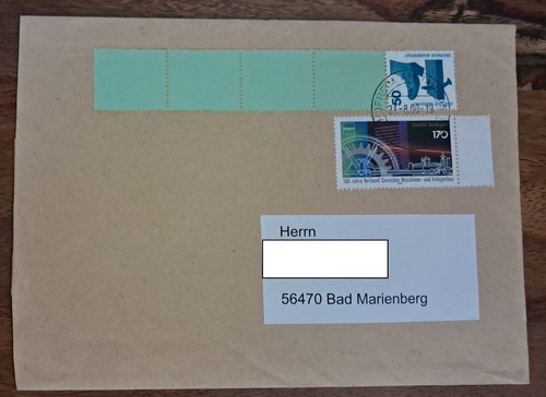 Rollenanfang briefmarke bund - briefmarke,